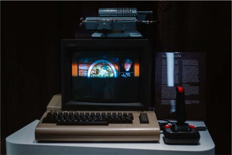 Retro-Computer-Arbeitsplatz