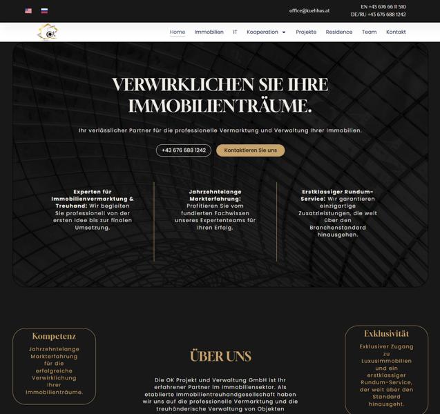 Website OK Immobilien
